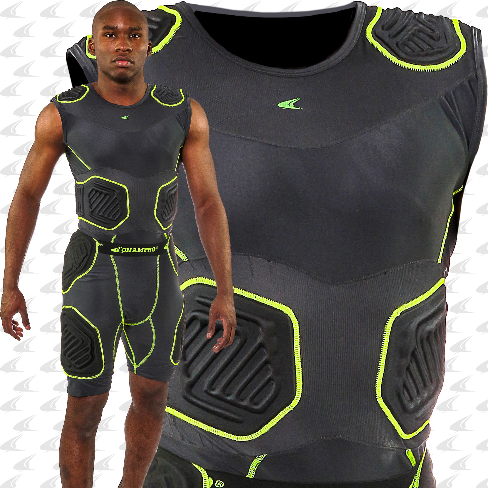 under armour football padded compression shirt