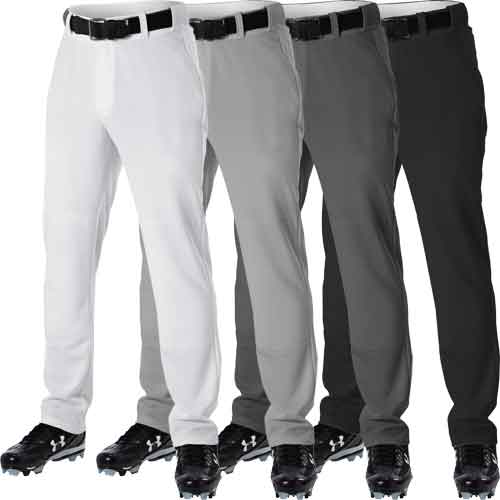 Gray Alleson Elastic Bottom Adult Baseball Pants Large 