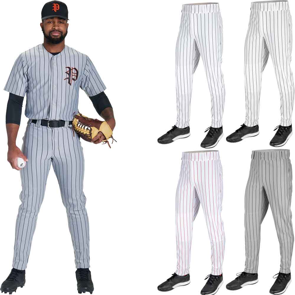 Champro Pantalon de baseball homme triple couronne rayures