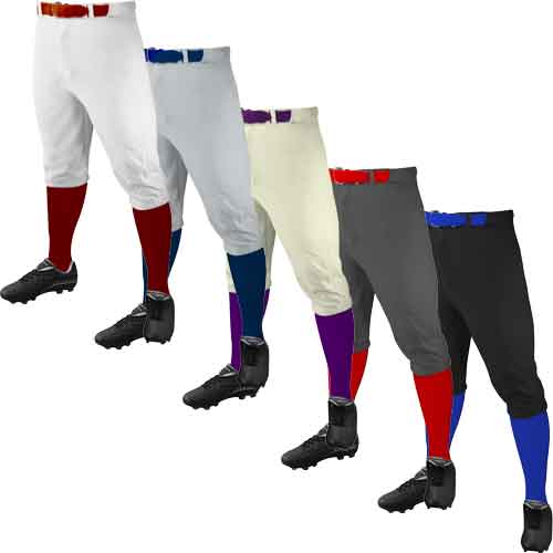 Grey & White Champro Triple Crown Knicker Adult Men's Baseball Short Pant 