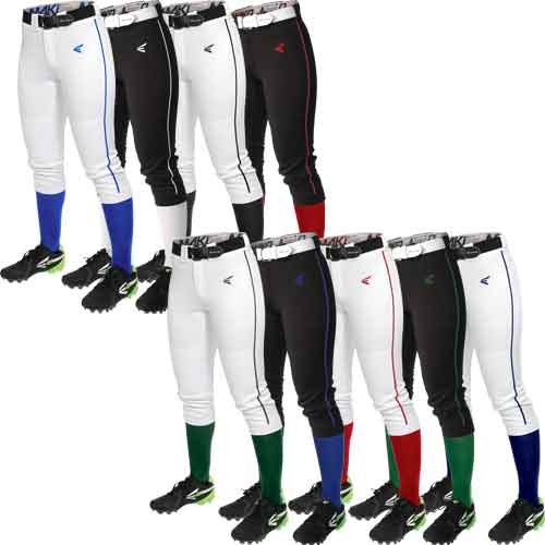 Easton Adult Womens Mako Piped Braided Fastpitch Pants Softball Pants A167102 