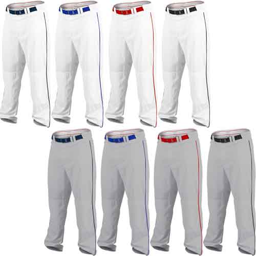 Rawlings Adult Men's Plated Braid Open Bottom Baseball Softball Pants RP150 