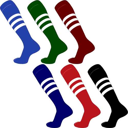Sports Socks All Sizes CLEARANCE STOCK 3 Stripe Football Socks Rugby Socks 