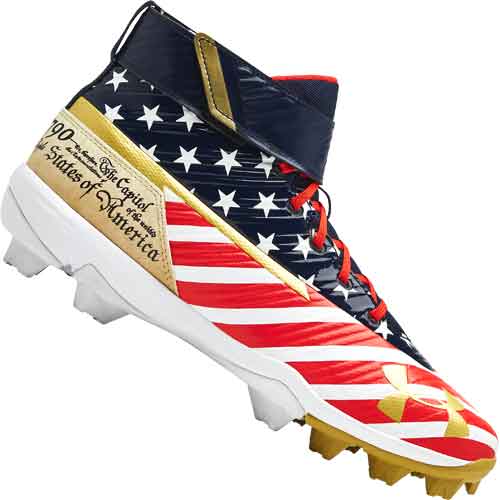 red white and blue youth cleats