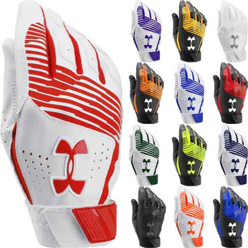 New Under Armour UA Clean Up Batting Gloves Black Youth Small YSM FREE SHIP $20 