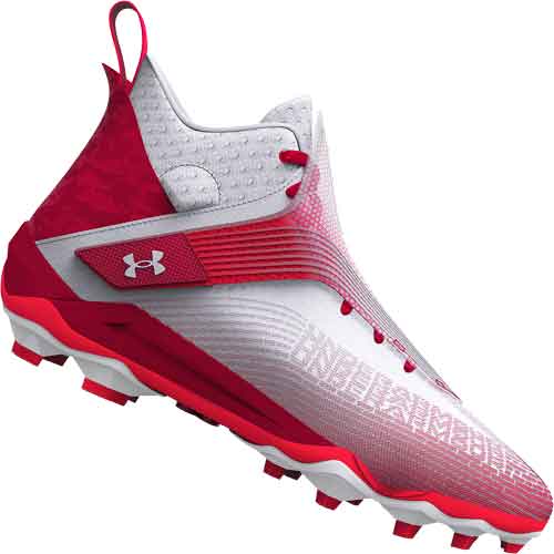 Under Armour Highlight Hammer Mens Football Cleats White Red