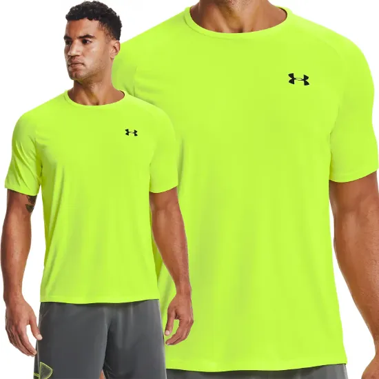 Under Armour Tech 2 Mens Short Sleeve T-Shirt - Hi Vis Yellow