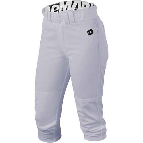 Grey Black DeMarini Deluxe Adult Womens Fastpitch Softball Pants WTC7605 White