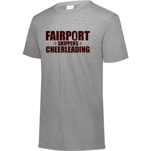  Fairport Cheerleading Tri-Blend T-Shirt - Grey Heather