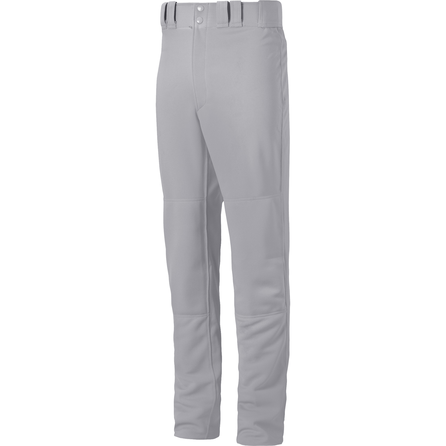 Mizuno Mens Adult Baseball Pants Grey Snaps Button Elastic Bottom Size XS XSmall 