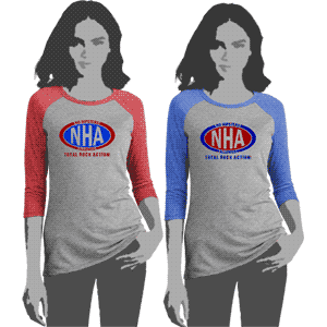 NHA Ladies Tri-Blend 3/4 Sleeve T