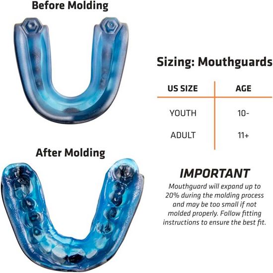  Shock Doctor Adult Gel Max Mouth Piece - Fitting Sizing