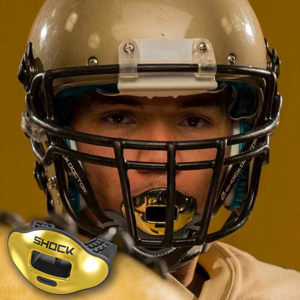 Shock Doctor Max Airflow 2.0 Lip & Mouth Guard - Metallic Gold