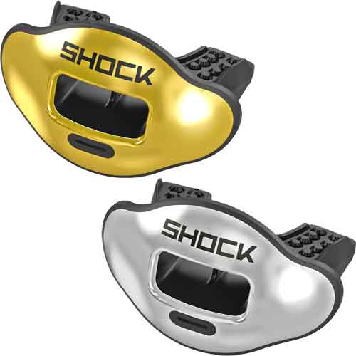 Shock Doctor Max Airflow 2.0 Lip & Mouth Guard - Solid Chrome