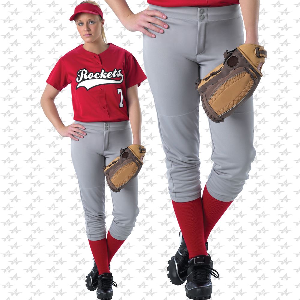Alleson Athletic No Belt Mid Calf Length Fastpitch Softball Pants