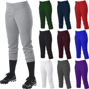 Alleson Athletic 605PLW No Belt Mid-Calf Length Fastpitch Softball Pants