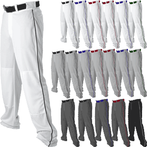 Alleson Athletic Open Bottom Youth Baseball Pants w. Side Braid