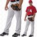 Alleson Athletic 605WPN Open Bottom Pinstripe Youth Baseball Pants - White / Navy Blue