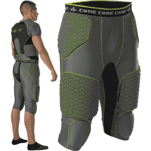 Alleson Athletic Core Hexagon Integrated 7 Pad Football Girdle