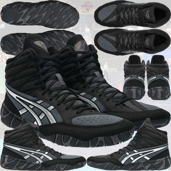 Asics Aggressor 6 Wrestling Shoes - Black