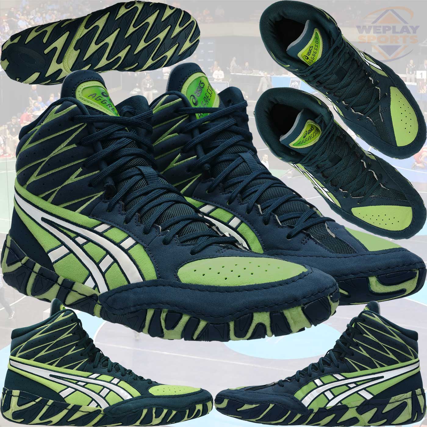 Asics Aggressor 6 Wrestling Shoes - Front
