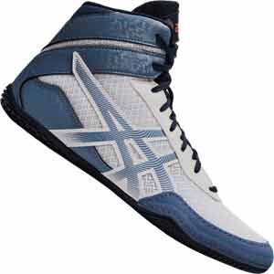 Asics Matcontrol 3 Wrestling Shoes - White / Blue