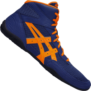  Asics Mat Flex 7 Wrestling Shoes - Cobalt Orange