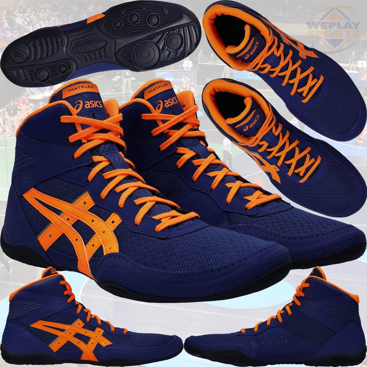 Asics Matflex 7 GS Kids Wrestling Shoes - Orange