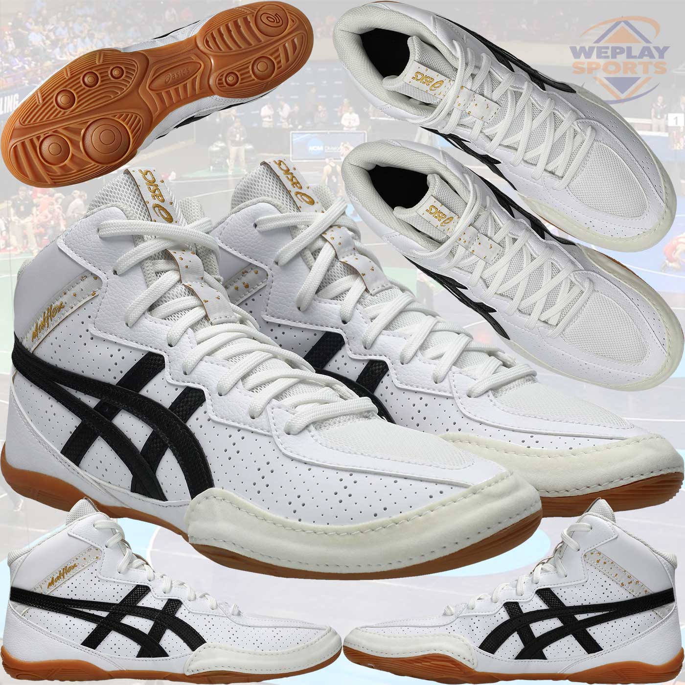 Asics Matflex Youth Wrestling Shoes - White