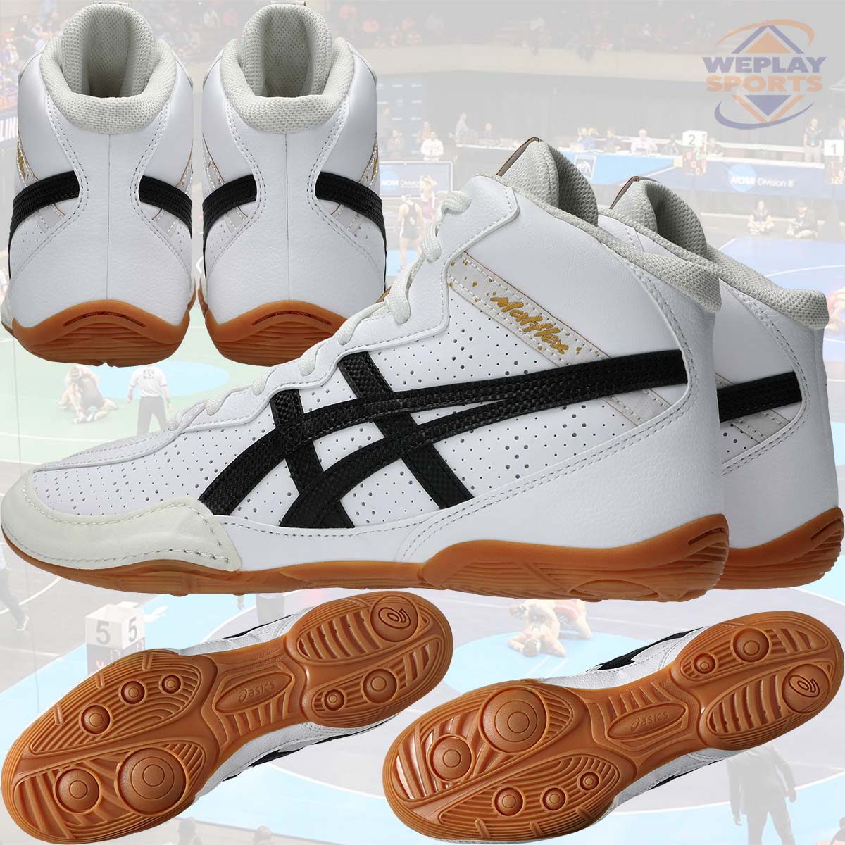 Asics Matflex 8 GS Youth Wrestling Shoes - Sole Heel