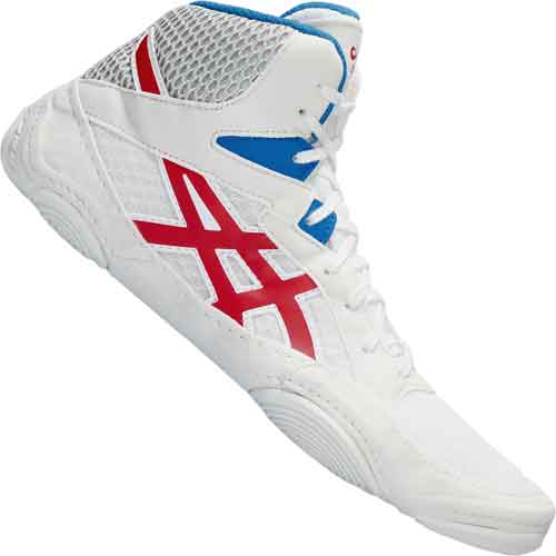 ASICS Snapdown 3 Wrestling Shoes - White Red Blue