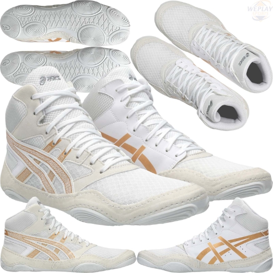 Asics Snapdown 4 GS Boys Girls Wrestling Shoes - Front Collage