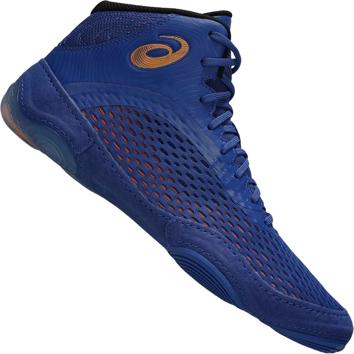 Asics Split Elite 2 Wrestling Shoes - Blue Orange