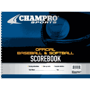 Champro Sports Baseball Softball Scorebook