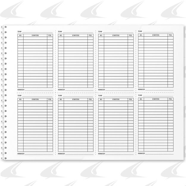Champro Sports Softball Baseball Score Book w. Lineup Cards
