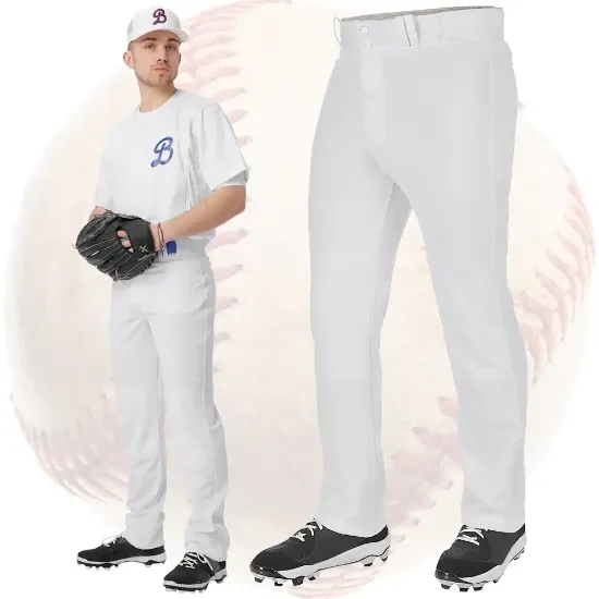 Champro Triple Crown 2.0 Open Bottom Adjustable Boys Baseball Pants - Front