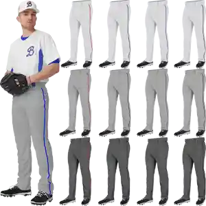 Champro Triple Crown 2.0 Open Bottom Adjustable Piped Baseball Pants