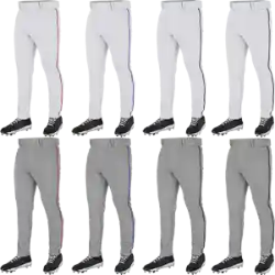 Champro Triple Crown 2.0 Open Bottom Tapered Piped Youth Baseball Pants