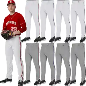 Champro Triple Crown 2.0 Open Bottom Tapered Piped Mens Baseball Pants