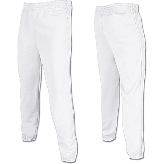 Champro Sports Performer Pull Up Youth Baseball Pants - White