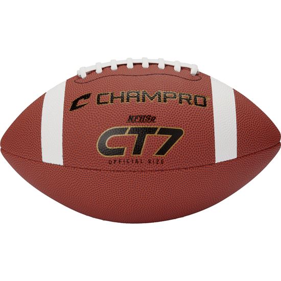 CHAMPRO CT7 700 NFHS High School Football - Sure Grip PU Leather Shell