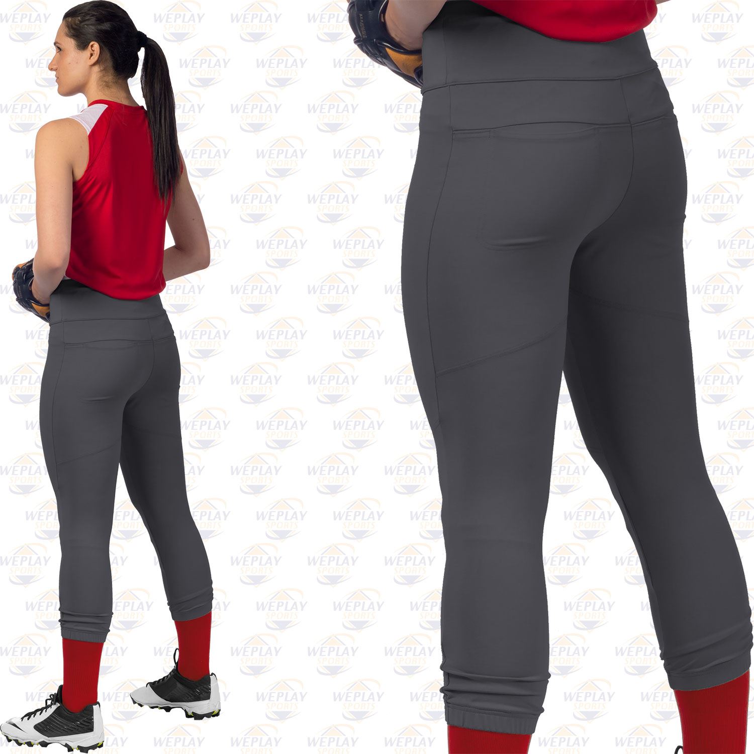 Grey XS Champro Hot Shot Yoga Style Fastpitch Softball Pant 