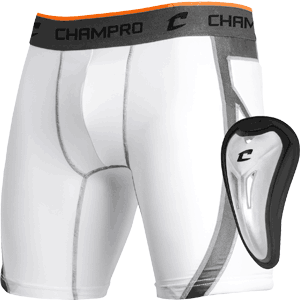 Champro Wind Up Baseball Mens Sliding Shorts with Cup
