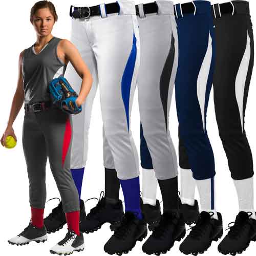 Champro Sports WOMEN'S Tournament Traditional Low-Rise Fastpitch Softball Pants 