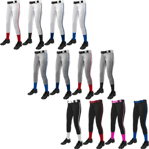 CHAMPRO Sports BP11P Tournament Womens Fastpitch Softball Pant w. Piping