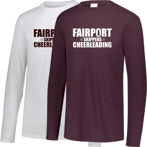Fairport Cheerleading Tri-Blend Long Sleeve T-Shirt