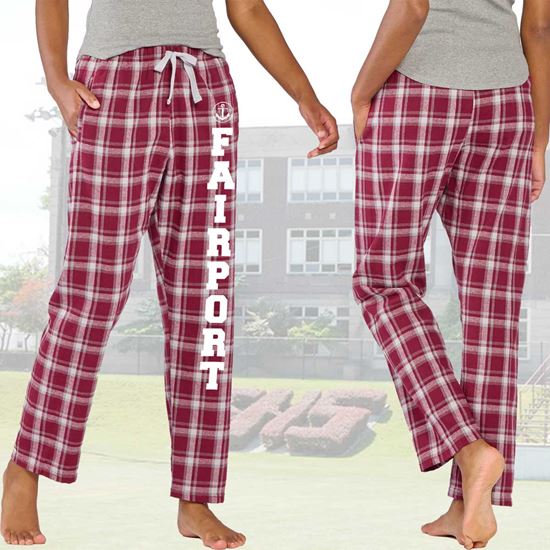 Fairport Cheerleading Plaid Flannel Pajama Pant