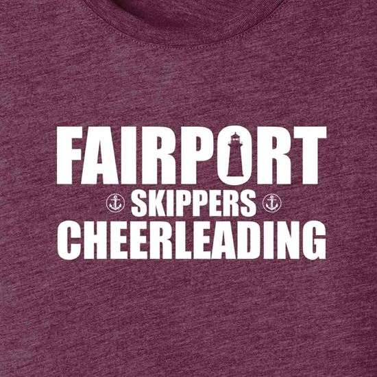 Fairport Cheerleader Ivy League Funnel Neck Pullover Womens Fleece Pullover