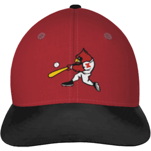 Mentor Baseball Swinging Cardinal Cap