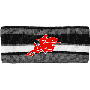 Stripe Winter Headband w. Raider Logo
